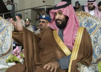 Saudi-Arabian kruununprinssi Mohammed bin Salman kadettien valmistujaisjuhlassa viime viikolla.