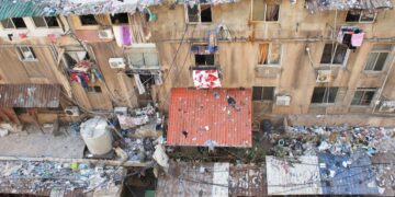 Gazan sairaalassa on läpi historian ollut asukkaita. Kun päärakennus oli alkuperäisessä käytössä, ylimmissä kerroksissa majoittui perheitä, joilla ei ollut kotia.