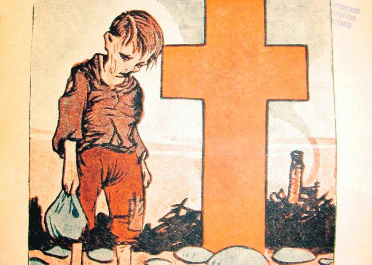 ?Huoltoavun tarpeessa olevien turvattomien lasten lukumääräksi keväällä 1918 sosiaalihallitus laski koko maassa noin 25 000 lasta, sanoo punaleskien ja -orpojen kohtaloita tutkinut Mervi Kaarninen.