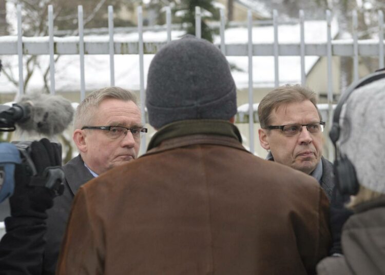 STTK:n puheenjohtaja Mikko Mäenpää ja SAK:n puheenjohtaja Lauri Lyly kertoivat tapaamisestaan pääministeri Jyrki Kataisen kanssa keskiviikkona.