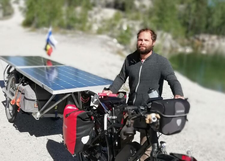 Kuortaneen Kaatialan louhoksella pyörä jäi parkkiin pariksi yöksi. Jälleen Benoit Vanden Haute tutustui suomalaisiin ja sai sukellusseuraa.