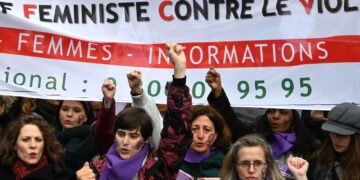 Mielenosoitus Pariisissa marraskuussa otti kantaa naisiin kohdistuvaan väkivaltaan.