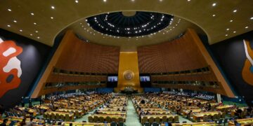 Kuva YK:n yleiskokouksesta syyskuun 20. päivänä.