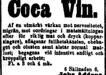 Hufvudstadsbladetissa 18. 9. 1888 julkaistu kokaviinimainos.