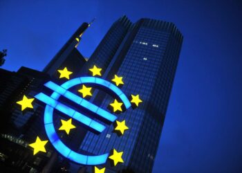 Euroopan keskuspankki Frankfurt am Mainissa.