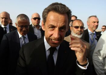 Ranskan entinen presidentti Nicolas Sarkozy vieraili maaliskuussa Benghazissa juhlimassa Gaddafin vastaisen kapinan kaksivuotispäivää.