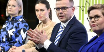 Riikka Purra, Petteri Orpo ja Annika Saarikko ovat tyrkyllä uuteen porvarihallitukseen.