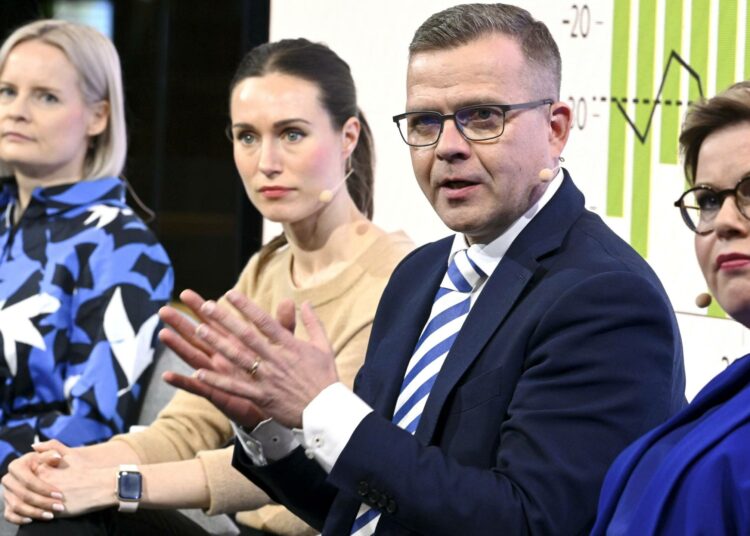 Riikka Purra, Petteri Orpo ja Annika Saarikko ovat tyrkyllä uuteen porvarihallitukseen.