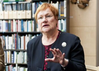 Presidentti Tarja Halonen.