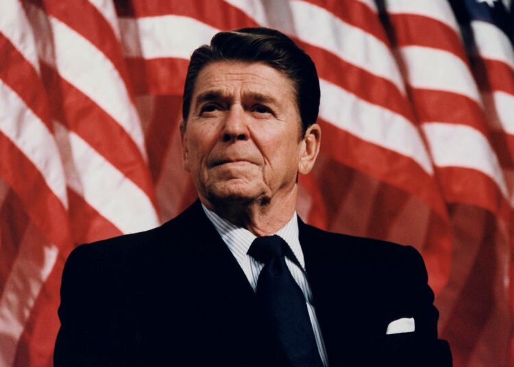 Historian merkkihenkilöistä suurin, Ronald Reagan.