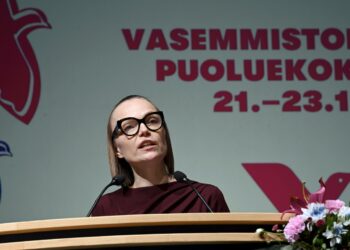 Minja Koskela on valittu jatkokaudelle vasemmistoliiton puheenjohtajana.