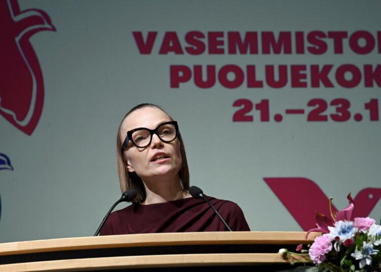 Minja Koskela on valittu jatkokaudelle vasemmistoliiton puheenjohtajana.