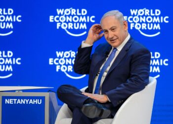 Israelin pääministeri Benjamin Netanjahu maailman talousfoorumissa Sveitsin Davosissa viime viikolla.