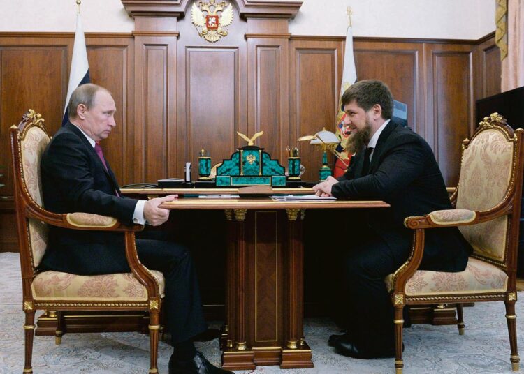 Vladimir Putin ja Ramzan Kadyrov tapasivat viime viikon perjantaina Moskovassa.