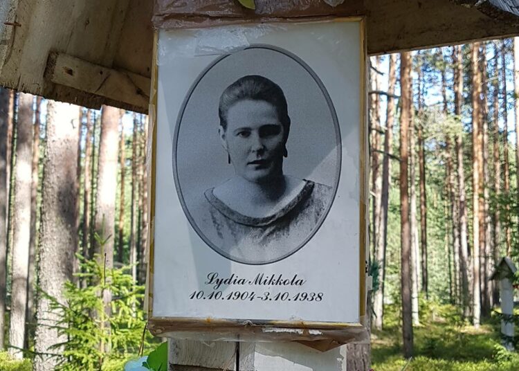 Lydia Mikkola ammuttiin Krasnyi borissa 3.10.1938.