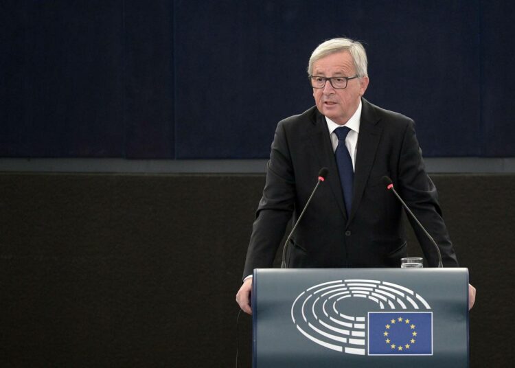 EU:n komission puheenjohtaja Jean-Claude Juncker kertoi komission pakolaisesityksestä puhuessaan europarlamentille keskiviikkona Strasbourgissa.