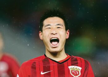 Kiinan paras jalkapalloilija lienee Shanghaita edustava hyökkääjä Wu Lei.