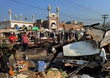 Pommi-iskun aiheuttamia tuhoja Jamrudissa Luoteis-Pakistanissa kolme viikkoa sitten.