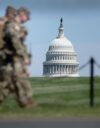 Kansalliskaartin joukkoja partioimassa Washington DC:ssä, jonne Trump lähetti heidät vastoin kaupungin johdon tahtoa.