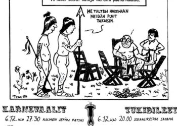 Kulkueen mainosjuliste.