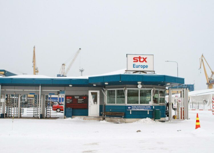 STX:n Turun telakka menetti loistoristeilijätilauksen.