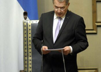 Tasavallan presidentti Sauli Niinistö avasi vuoden 2014 valtiopäivät.