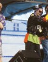 Raptori-yhtye lavalla Stadioncross-konsertissa vuonna 1990.