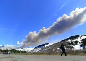 Copahuen tulivuori Neuquenin maakunnassa Argentiinan Patagoniassa.