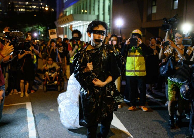 Hongkongissa marssittiin viikonloppuna totalitarismia vastaan.