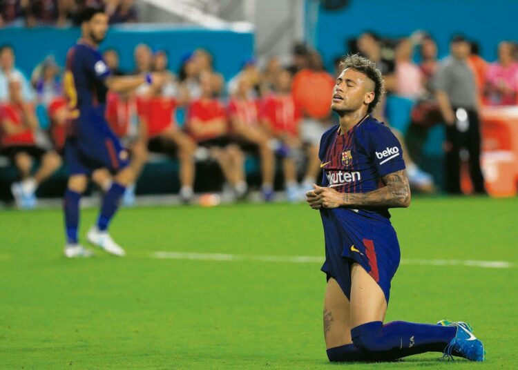 Neymar on valmistautunut tulevaan kauteen Barcelonan kanssa.