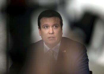 Perussuomalaisten eduskuntaryhmän puheenjohtaja Ville Tavio.