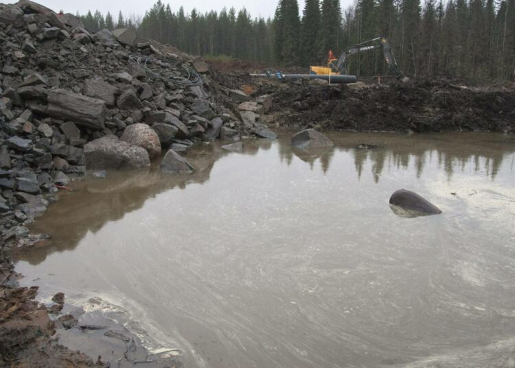 Talvivaaran näytteet otettiin 25–26 päivää kipsisakka-altaan vuodon alkamisen jälkeen.