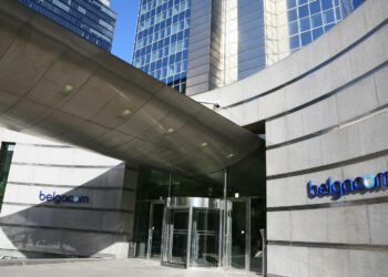 Teleyhtiö Belgacomin päämaja Brysselissä.
