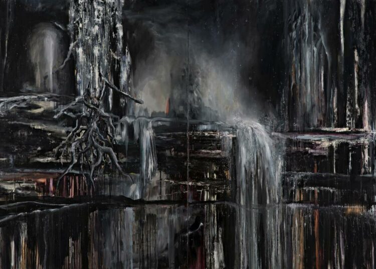 Petri Yrjölä: Kuljit kanssani / You Walked with Me 2012. Öljy kankaalle.