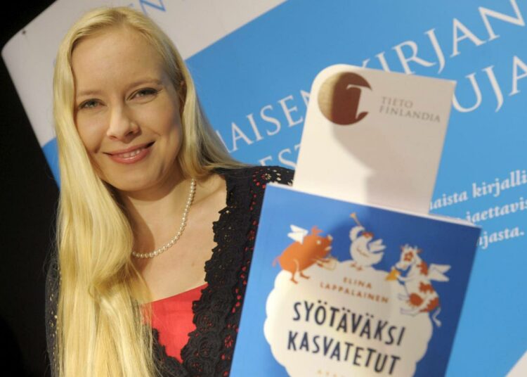 Tieto-Finlandia -palkittu Elina Lappalainen ehdottaa kirjassaan hyvinvointimerkkiä, jonka avulla kuluttaja voisi valita häkkipossua, vapaata possua tai luomupossua.