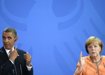 Kun Angela Merkel puhuu, niin Barack Obama kuuntelee.
