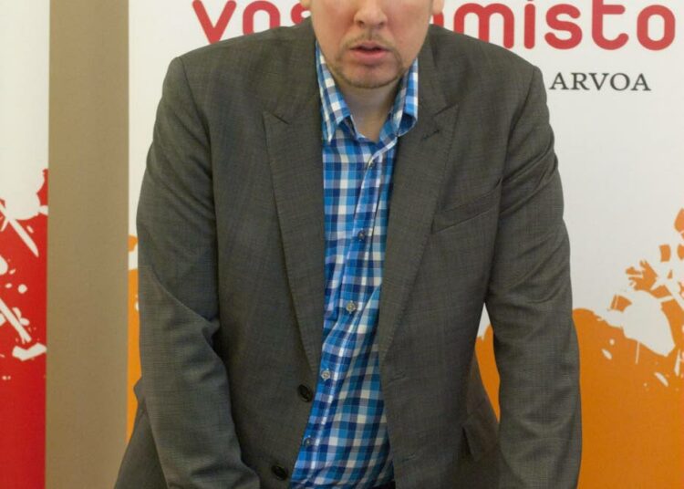 Vasemmistoliiton puheenjohtaja Paavo Arhinmäki.