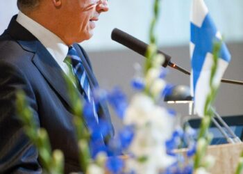 Presidentti Sauli Niinistö puhui nuorten syrjäytymisestä THL:n järjestämässä seminaarissa tiistaina.