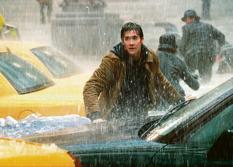 The Day After Tomorrow on eri yhteyksissä palkittu scifi-painajainen ilmaston lämpenemisestä seuraavasta katastrofista. Kuvassa Jake Gyllenhaal.