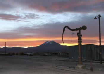 Vesipumppu Ollagüessa, Antofagastan maakunnassa Chilessä.