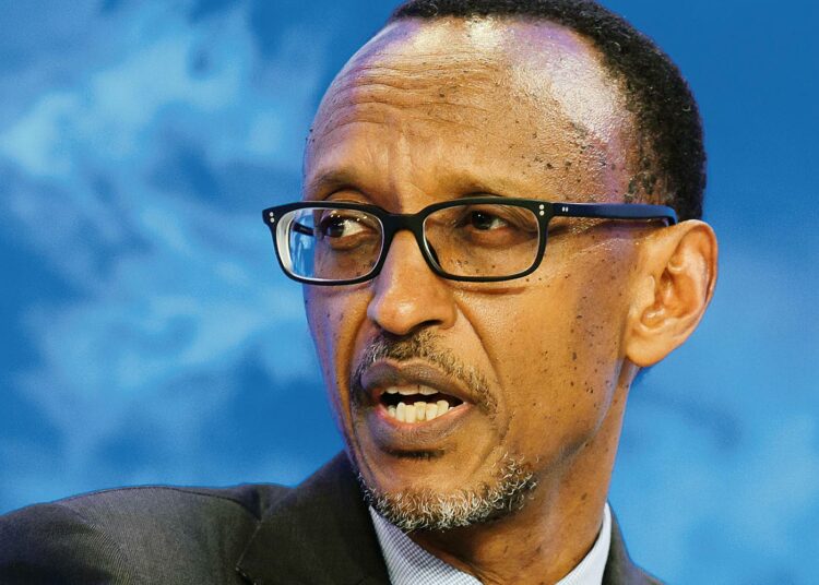 Ruandan presidentti Paul Kagame kuvattuna Maailman talousfoorumissa Sveitsin Davosissa tammikuussa.