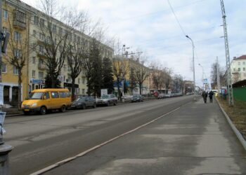Petroskoin katukuvaa.