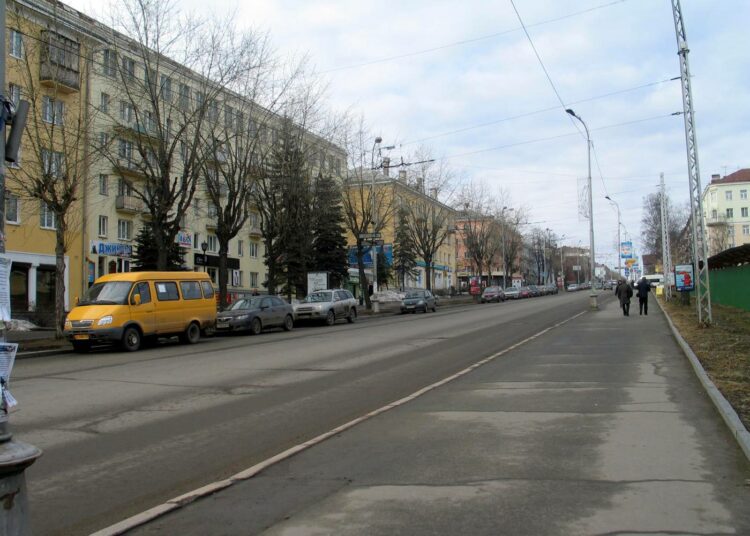 Petroskoin katukuvaa.