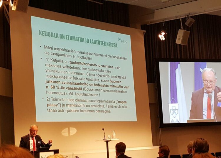 – Sote avaa 10 miljardin bisneksen, jonka yhteiskunta rahoittaa. Jos valinnanvapaus tulee, kustannukset voivat nousta miljardilla, HUS-yhtymän toimitusjohtaja Aki Lindén huomautti keskiviikkona.