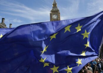 Iso-Britannialla on useita satoja kauppasopimuksia Euroopan unionin kanssa. Kuva maaliskuisesta brexitin vastaisesta mielenosoituksesta Lontoossa.