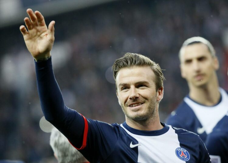 Paris Saint-Germainissa kuluneella kaudella pelanneen David Beckhamin oli vuoro ripustaa nappulat naulaan.