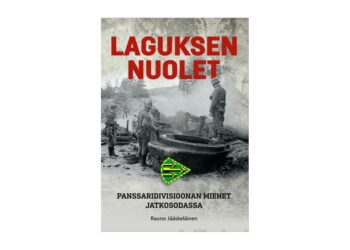 Laguksen nuolet tarkoittaa joukko-osaston hihamerkkiä, jossa on kallellaan olevassa vihreäpohjaisessa kolmiossa kolme oikealle suuntautuvaa keltaista nuolta, joista keskimmäinen on muita pidempi.