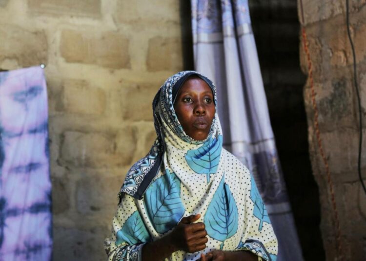 Hamida Mohamed luennoimassa.