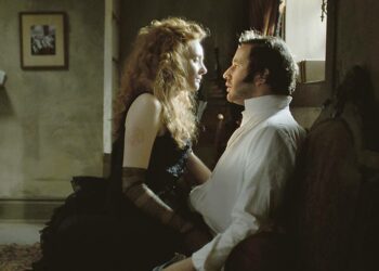 1870-luvun Lontoossa kirjailijana epäonnistunut William Rackham on ansassa. William hakee innoitusta ilotalosta. KuvassaRomola Garai ja Chris O’Dowd.