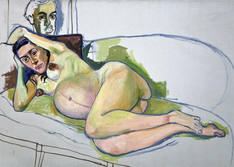 Neelin naiset ovat ihmisiä alastomanakin. Raskaana oleva nainen, 1971.